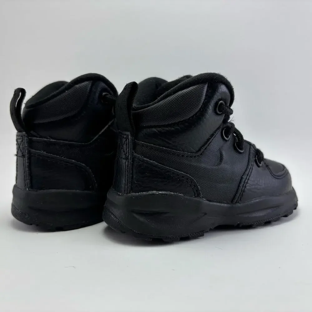 NIKE “Manoa” Black Leather Toddler Boots Size 5C